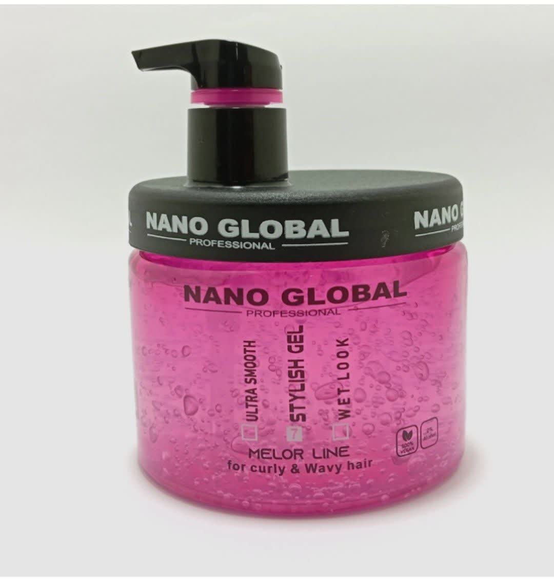 zhel mo nano global soraty ژل موی سر نانو گلوبال صورتی - تصویر 1